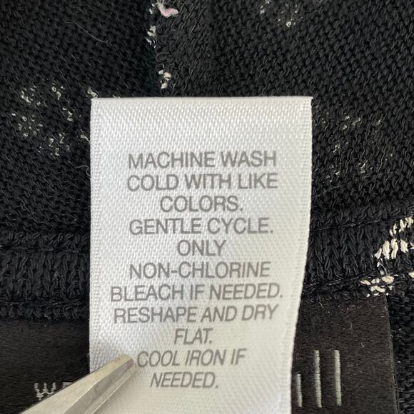 J. Jill Cardigan Womens XS Petite Wearever Collection Open Front Black Geometric - Picture 7 of 12